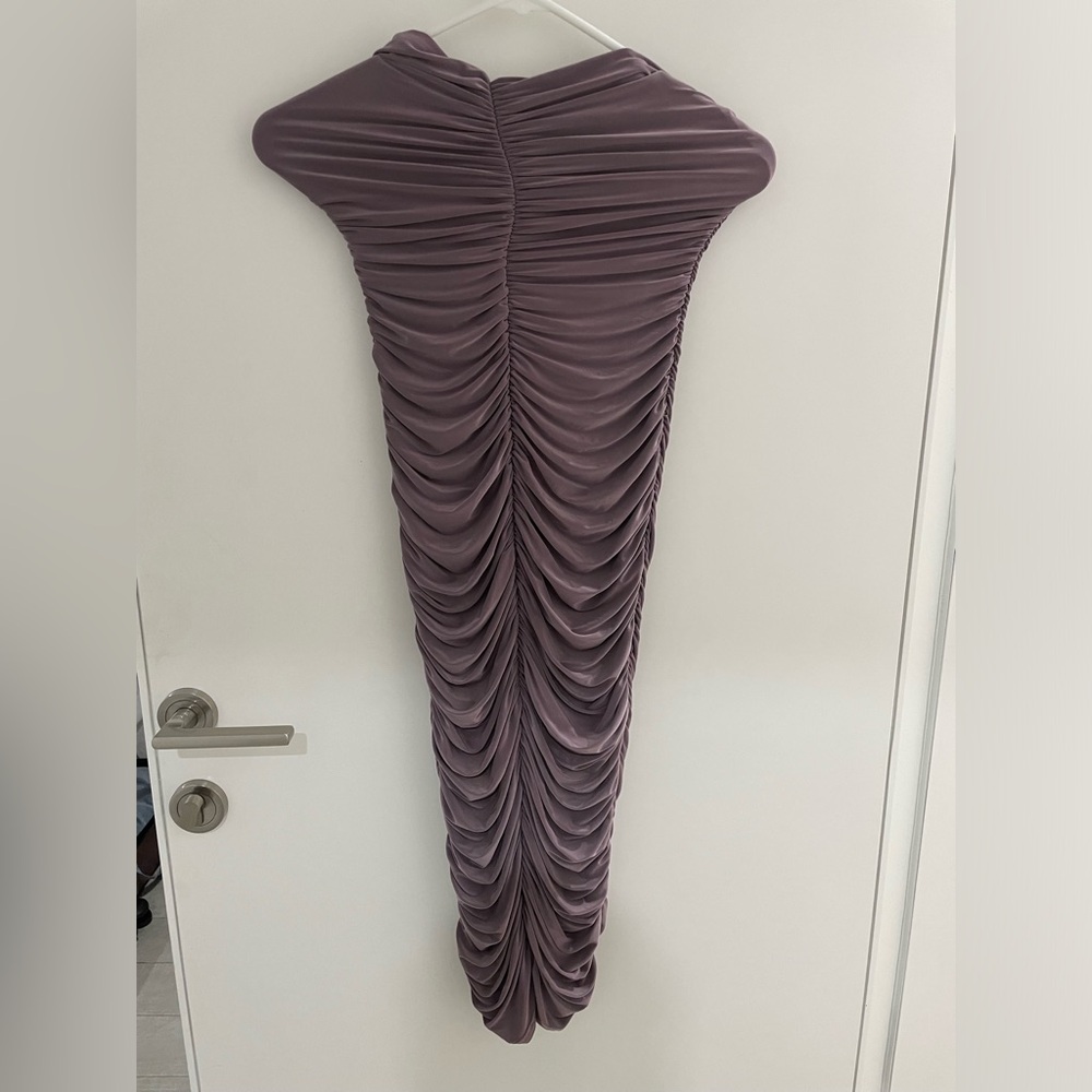 CIUB brown strapless maxi dress